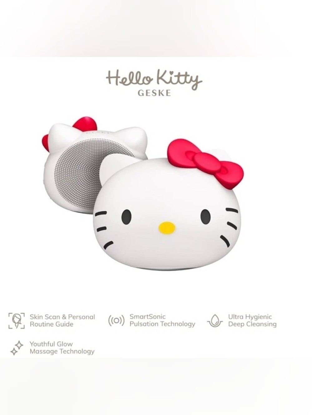 Hello Kitty x GESKE Smart App Guided 4 In 1 Sonic Facial Brush - Picture 3 of 13